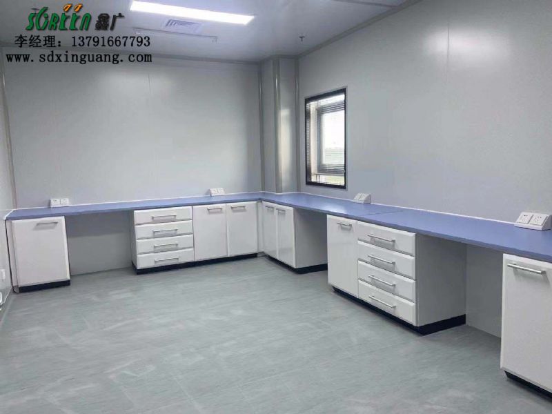 濟南藥谷產業園實驗室家具安裝現場